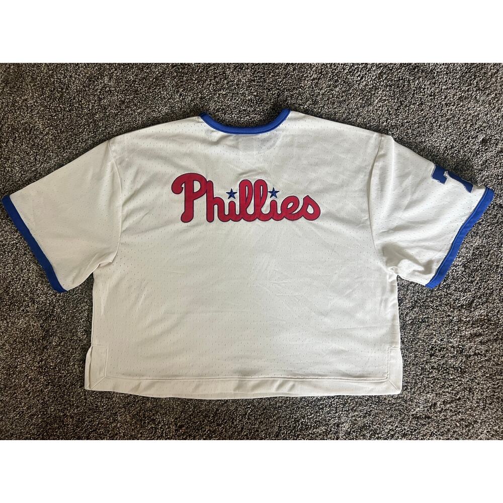 Philadelphia Phillies Champion Medium White Mesh Crop Top (NWT) - Picture 8 of 9